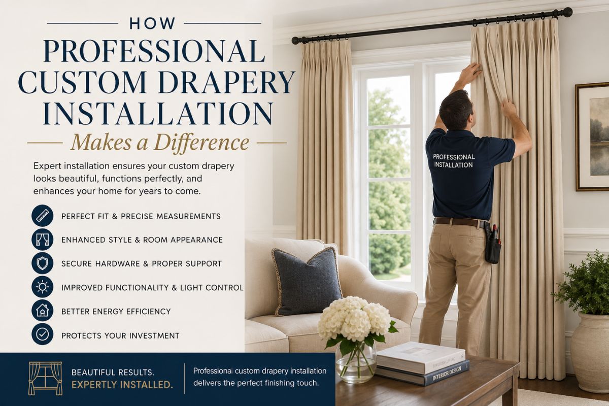 How Professional Custom Drapery Installation Makes a Difference