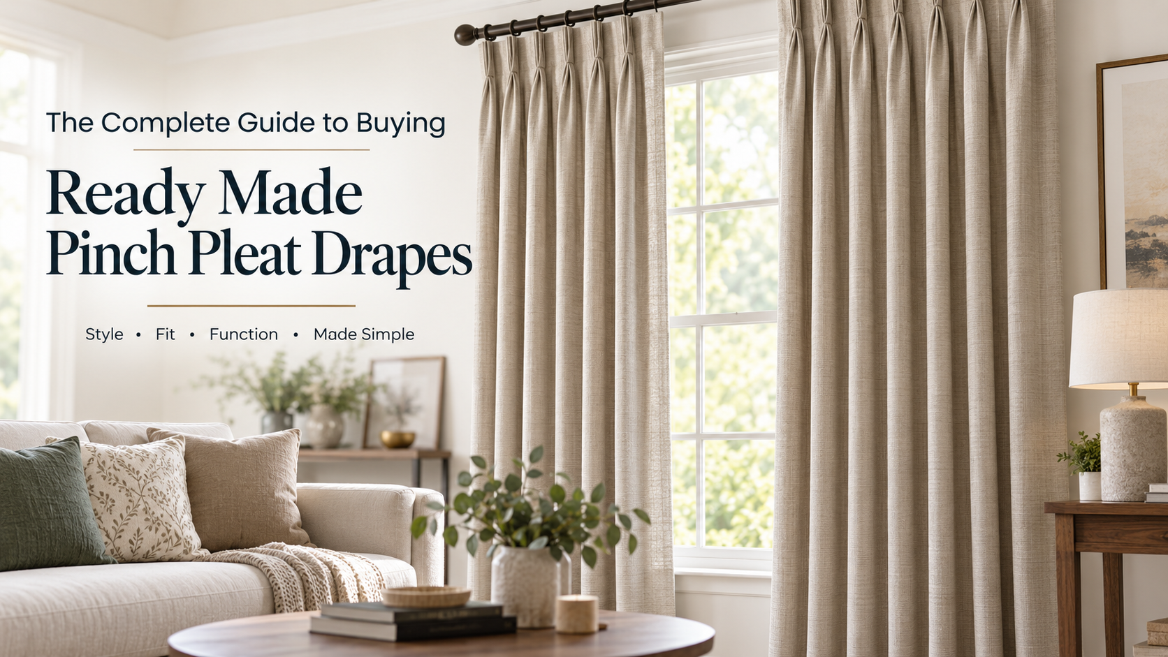 Ready Made Pinch Pleat Drapes