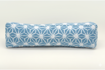 Sky Blue Asanoha Neck Pillow